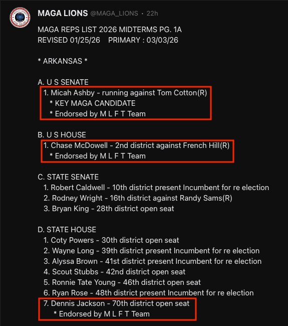Three states will hold primary elections on March 3rd, 2026: Arkansas, North Carolina, and Texas.

Y...