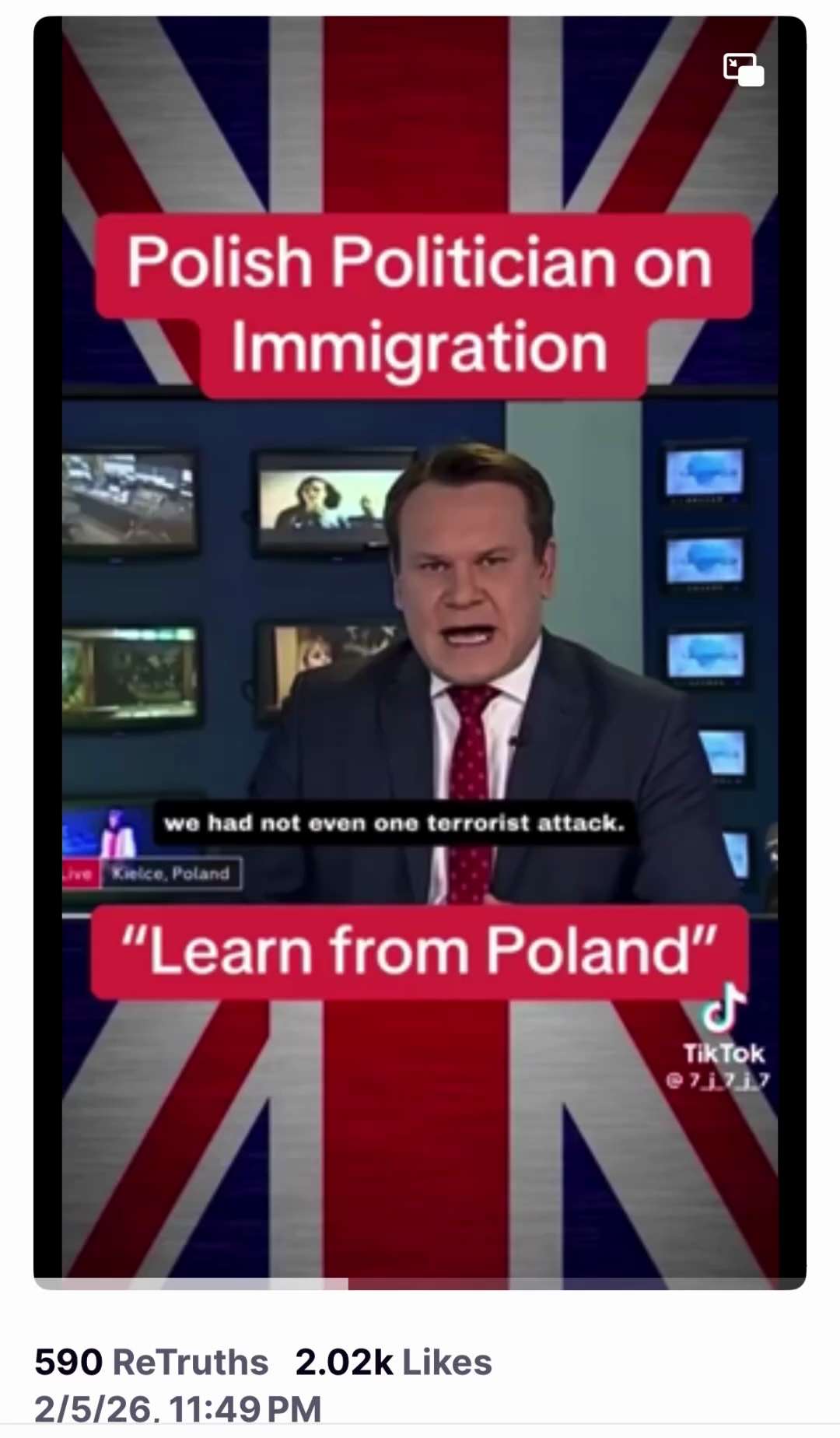 Posted by President Trump on Truth Social,Fed.5 ' 2026 at 11:49  PM EST

https://truthsocial.com/@re...