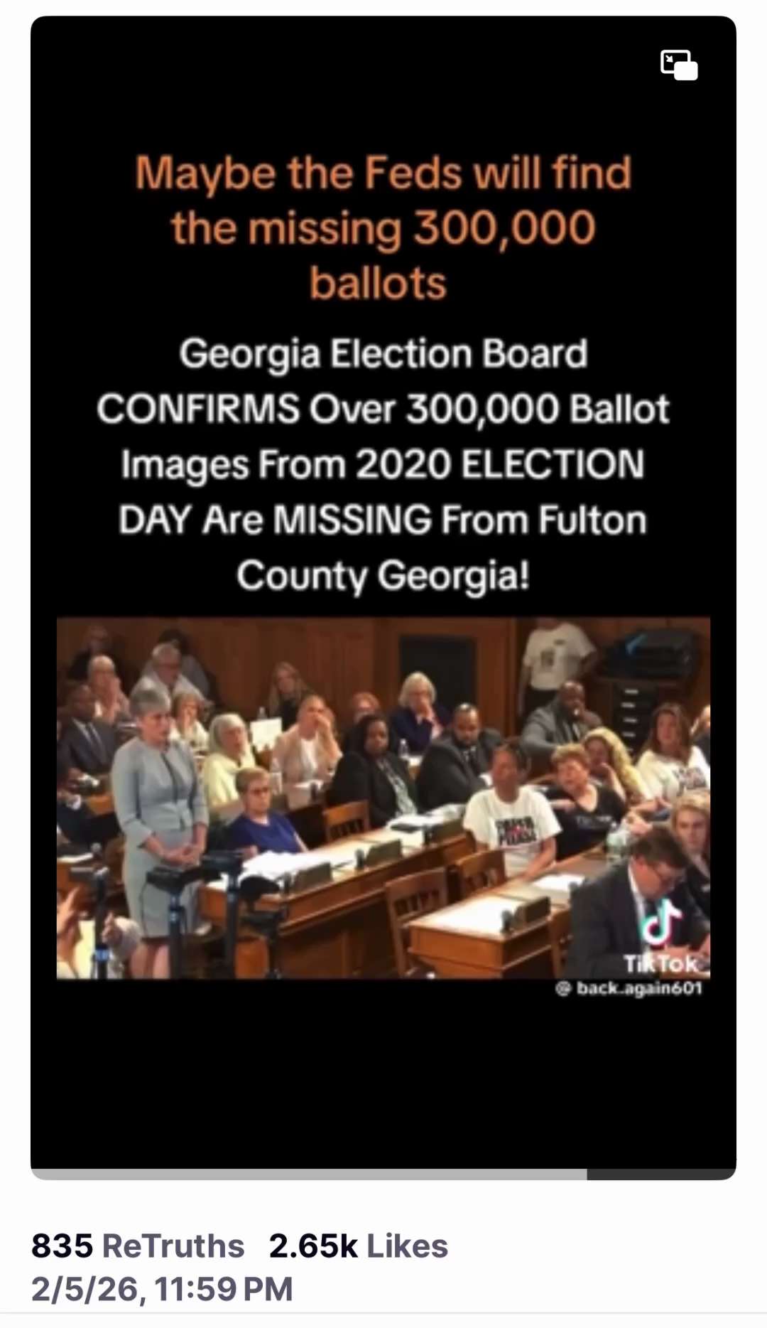 Posted by President Trump on Truth Social,Fed.5 ' 2026 at 11:59 PM EST

https://truthsocial.com/@rea...