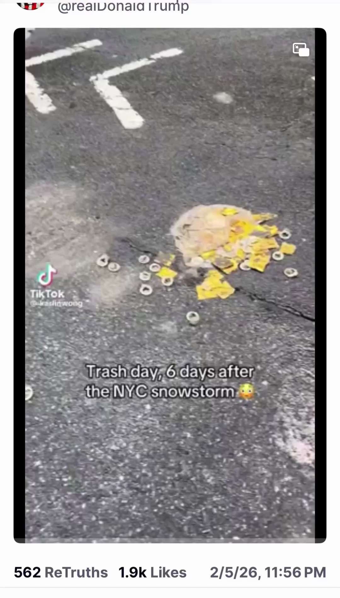 Posted by President Trump on Truth Social,Fed.5 ' 2026 at 11:56 PM EST

https://truthsocial.com/@rea...