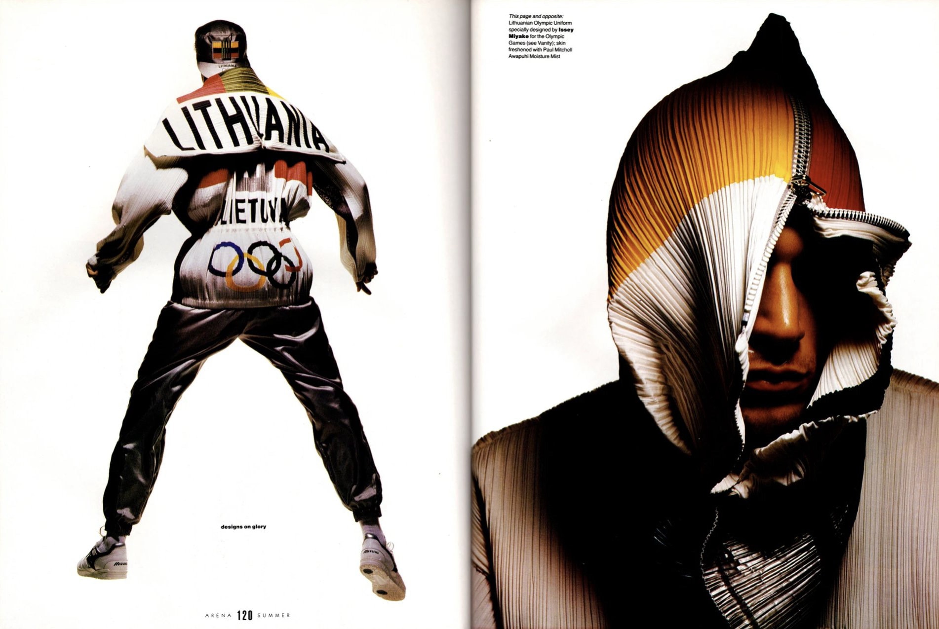 💥惊艳🫨🫨💥😍😍😍
1992年巴塞罗那奥运会上，立陶宛代表团的队服堪称最佳奥运队服。这是立陶宛脱离苏联独立后首次参加奥运会。这套队服由三宅一生设计，面料采用热切割而非剪刀或缝纫机进行裁剪...