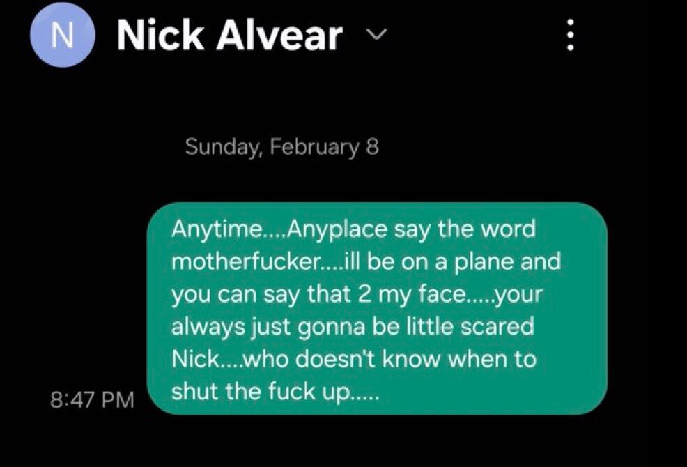 Nick Alvear is a federal informant.
