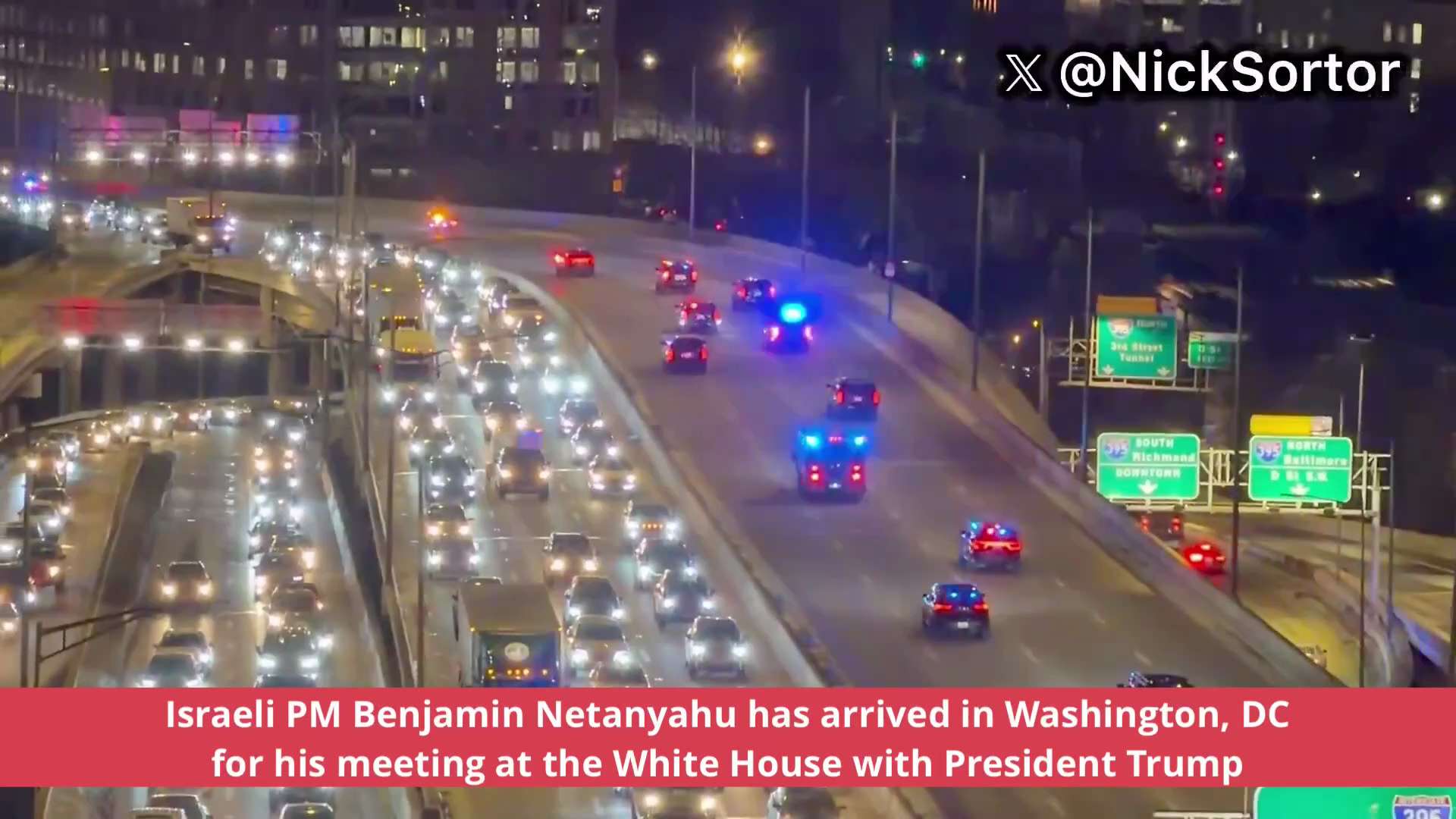 🚨 JUST IN: Israeli PM Benjamin Netanyahu has arrived in Washington, DC for his meeting at the White...