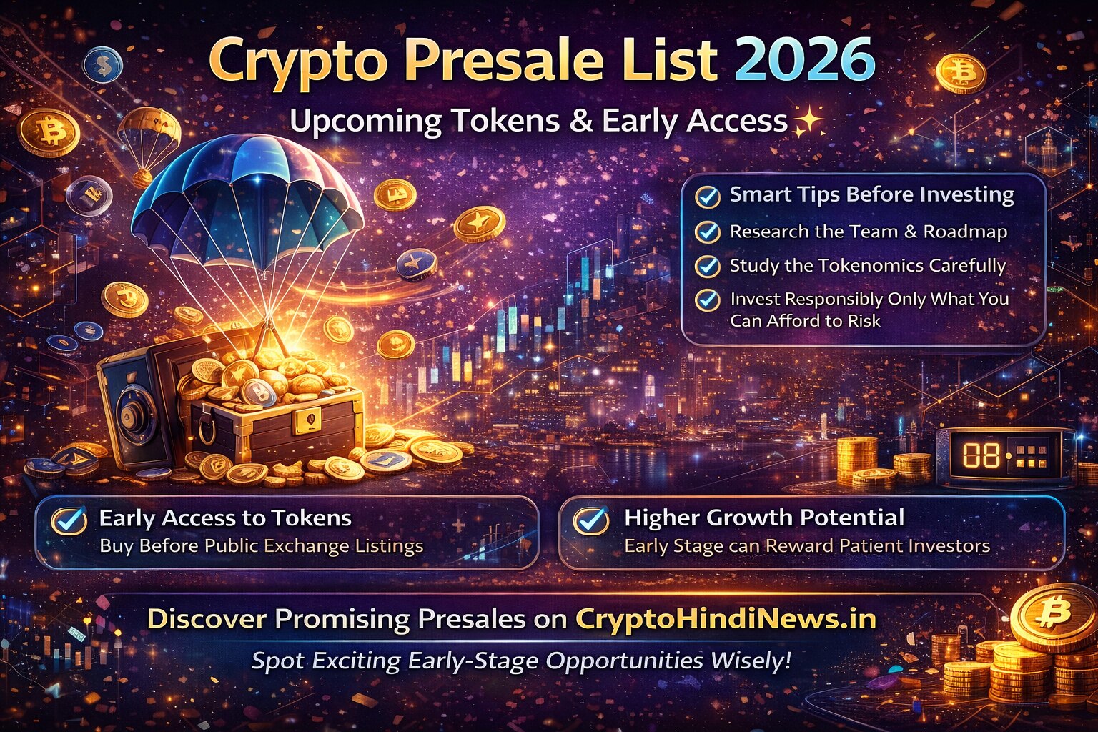 Crypto Presale List 2026: Upcoming Tokens & Early Access
Looking for the crypto presale list to find...
