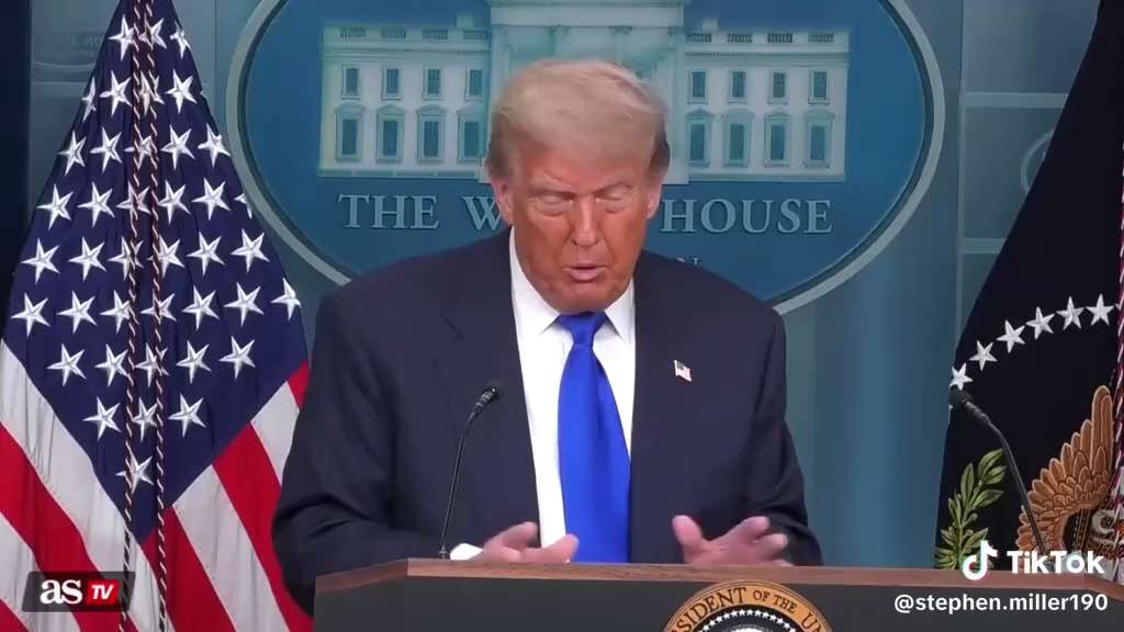 PRESIDENT TRUMP TAKING SOME QUESTIONS AT THE WH PRESS BRIEF