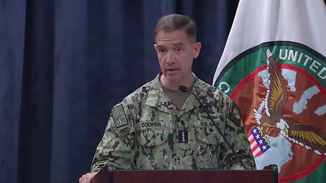 JUST IN - Commander Admiral Brad Cooper: "If I just look back over the last 24 hours of the operatio...