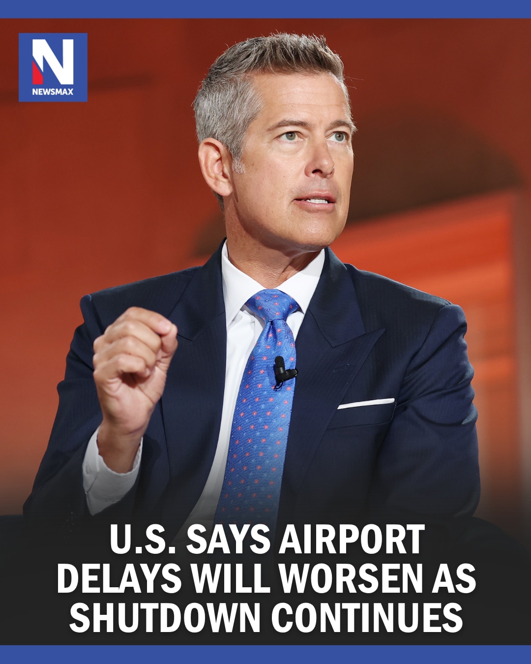 Transportation Secretary Sean Duffy said on Friday he is worried disruptions at major airports will ...
