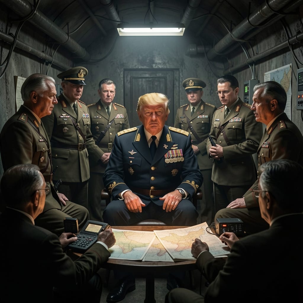 #ADELAJA - "BUNKERED TRUMP" / (AKA "BONKERS TRUMP"-(25 AMENDMENT) - "BEATEN TRUMP?" - (AKA) -  
----...