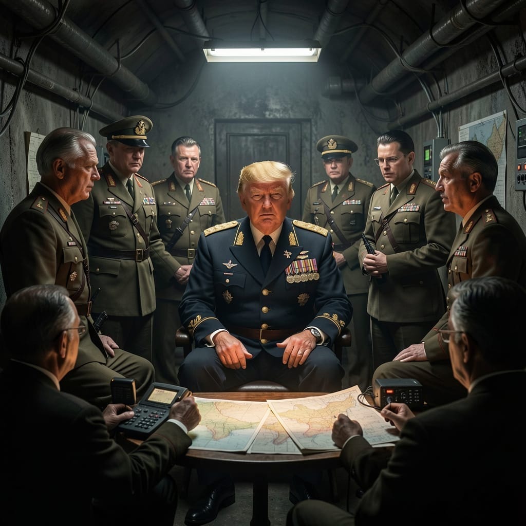 #ADELAJA - "BUNKERED TRUMP" / (AKA "BONKERS TRUMP"-(25 AMENDMENT) - "BEATEN TRUMP?" - (AKA) -  
----...
