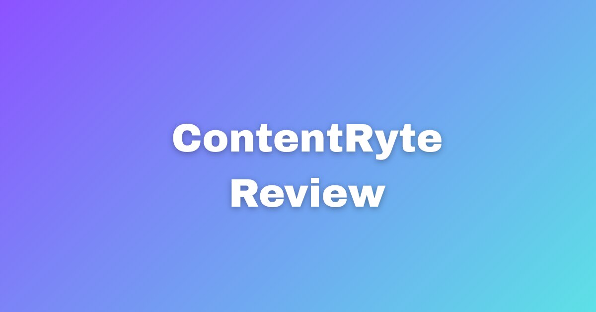 ContentRyte Review Fast Content Writing Made Simple
ContentRyte is a powerful ally for any digital m...