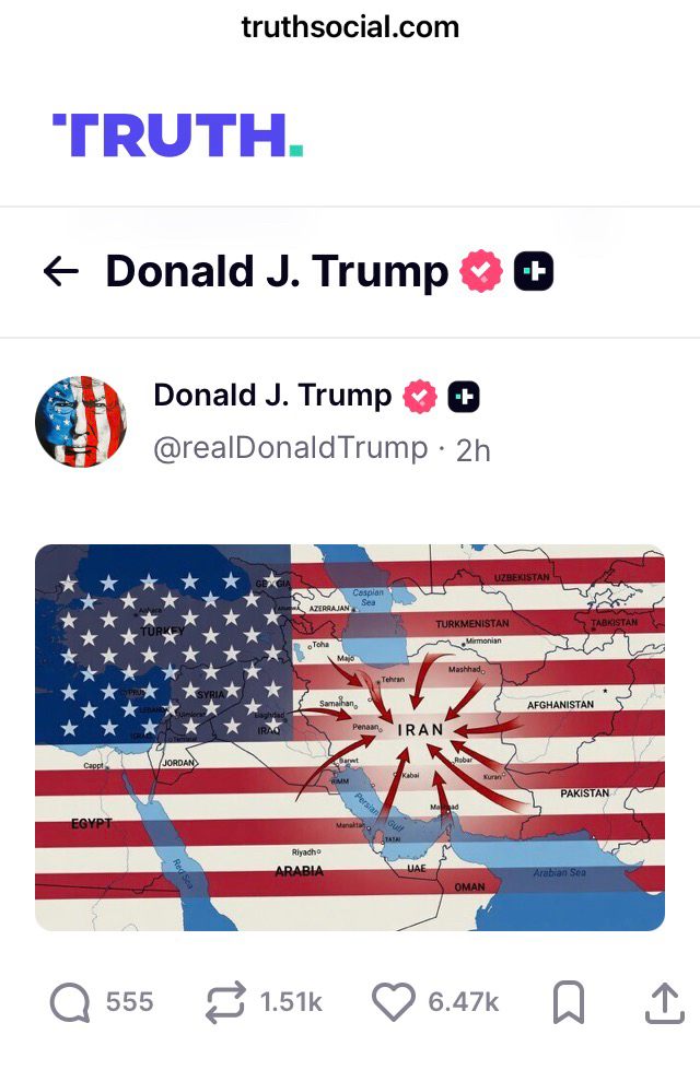 川总发这几张图，是要动用太空武力对付伊朗？还是警告中共不要轻举妄动？

#美国太空军 #美国打击伊朗 #三票先生