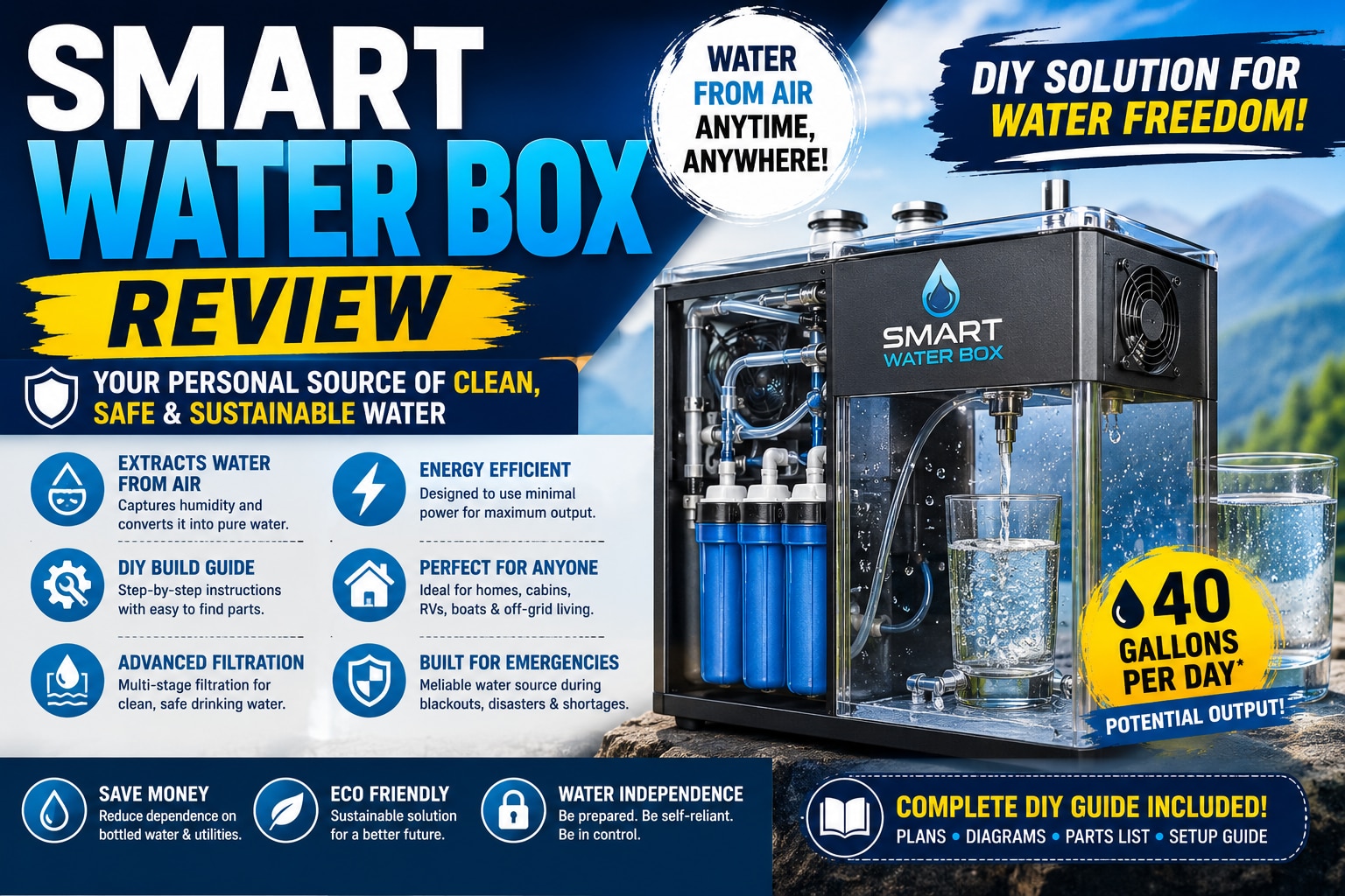 SMART WATER BOX Reviews: Can This Really Create Water Anywhere? 
 
Water is something most people ne...