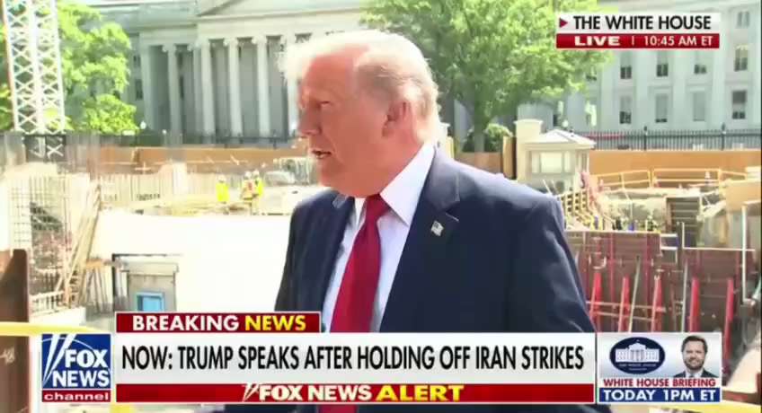 President Trump: I will not let the world be blown up not on my watch not gonna happen