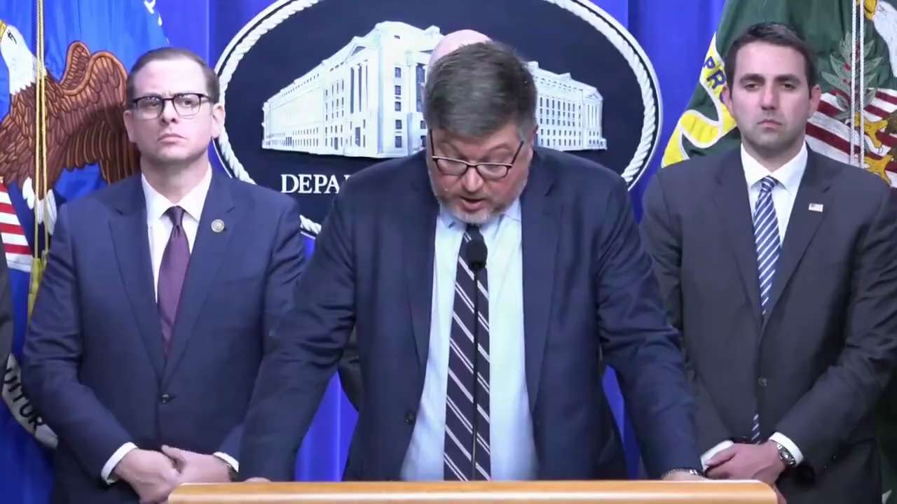U.S. Department of Justice May 19, 2026 · 4:04 PM EST


.ASGWoodward on the indictment of four of th...