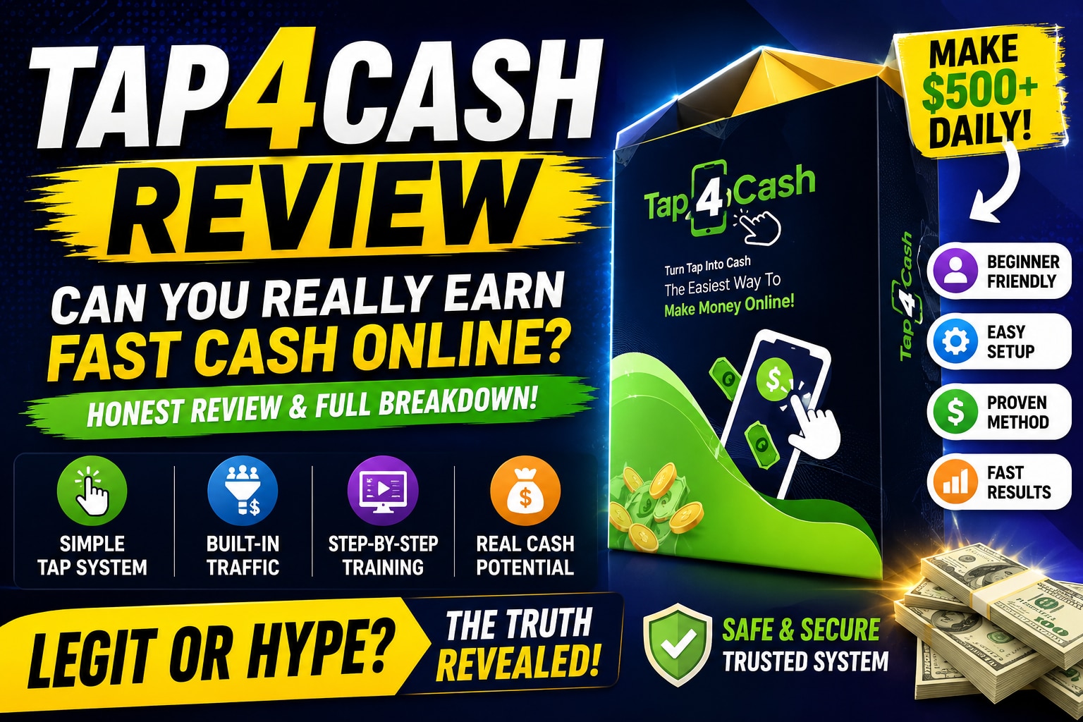 Tap4Cash Reviews: Scam or Real Way to Make Quick Cash?




Have you ever clicked on a “make money on...