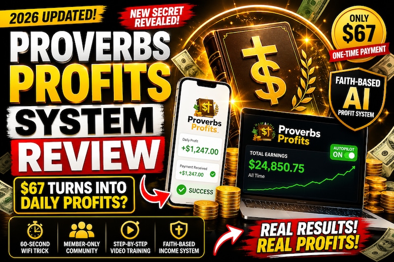 Proverbs Profits System Review – Can Beginners Really Make $1,000/Day?

If you have been scrolling t...