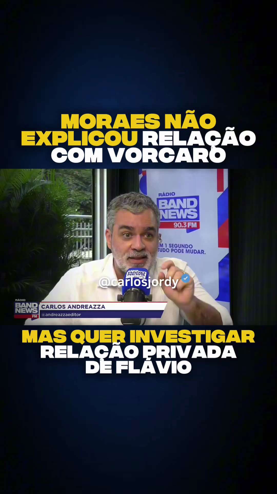 Moraes quer investigar relação privada de Flávio envolvendo financiamento do filme darkhorse, mas at...
