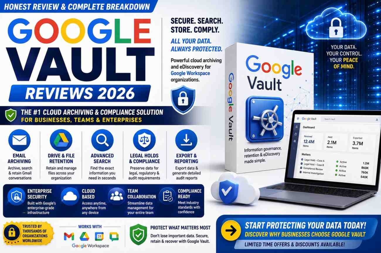 Google Vault Reviews 2026: Is It Really a Reliable Data Governance Tool or Just Hype?

In 2026, busi...