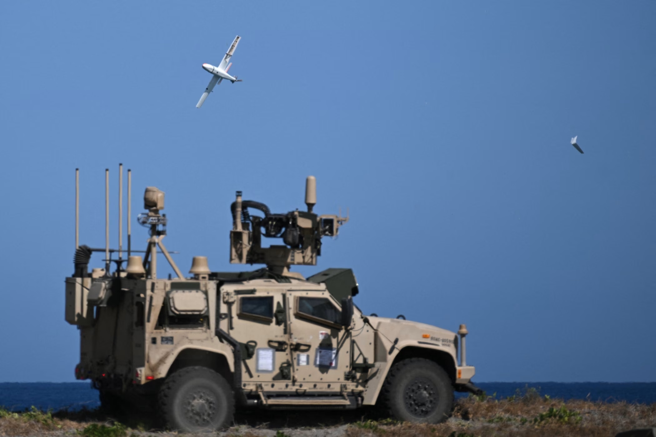 The U.S. Marines are testing Madis vehicles in the Philippines to shoot down cheap drones without re...