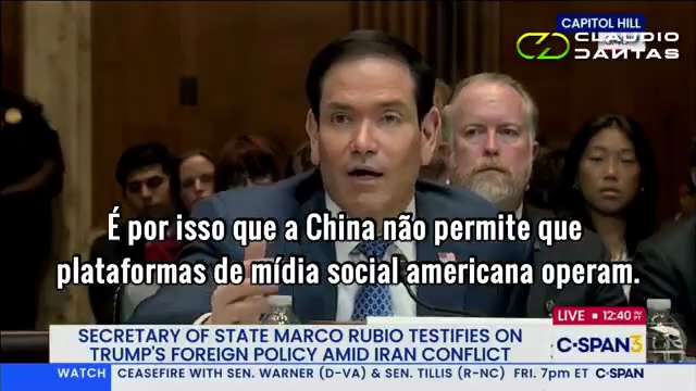 Secretário de Estado Americano Marco Rubio, Descreve Como Regimes Totalitários Controlam a Comunicaç...