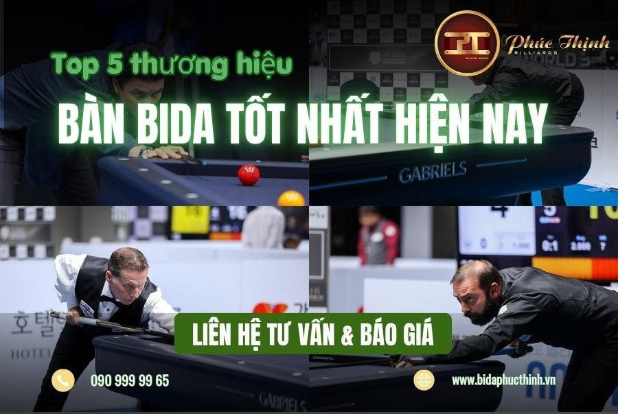 Top 5 thương hiệu Bida tốt nhất hiện nay 2026

Thị trường Việt Nam có nhiều thương hiệu Bida từ tầm ...