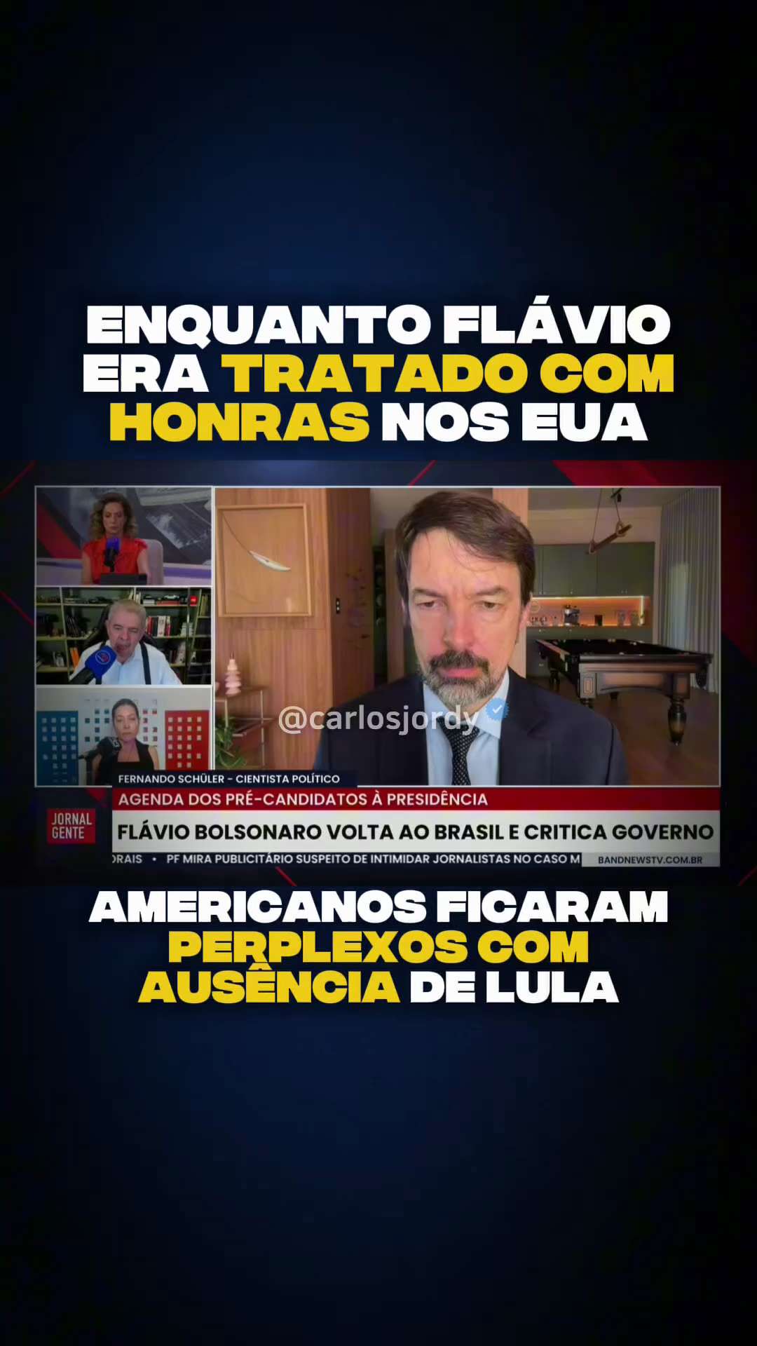 Enquanto Flávio Bolsonaro foi aos EUA e tratado com deferência como chefe de Estado, os americanos m...