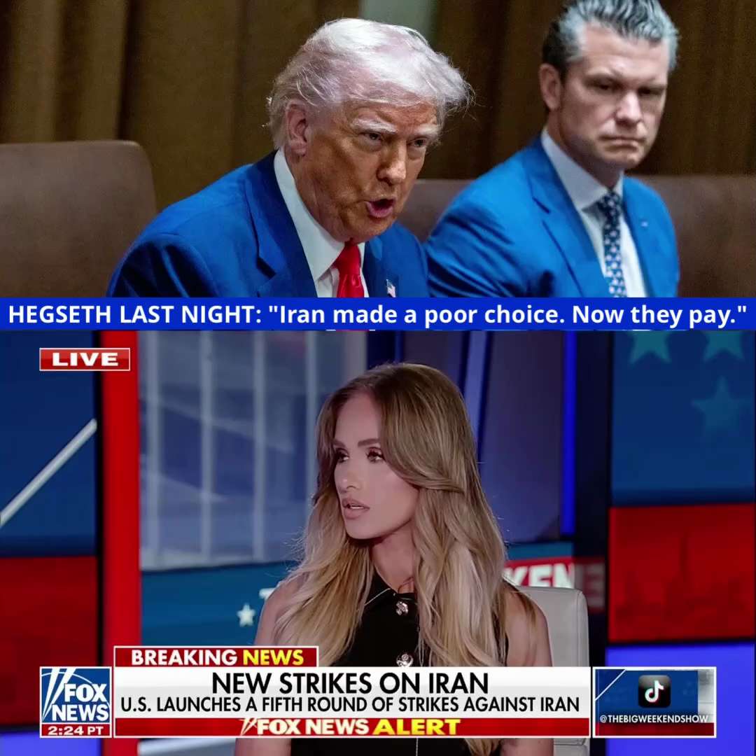 🚨 BREAKING: Iran is REELING after a FIFTH round of strikes were just launched against them by Presi...