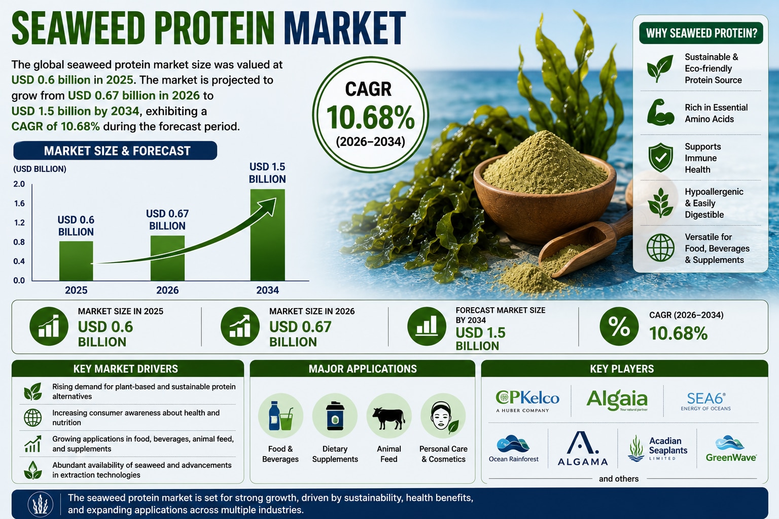 Seaweed Protein Industry Outlook: Sustainability, Innovation & Future Growth

According to Fortune B...