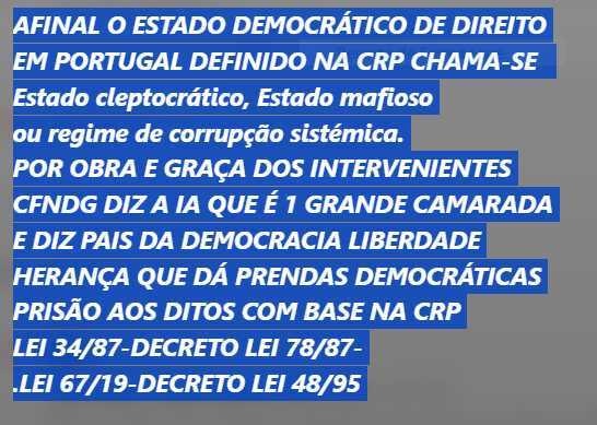 carlossilva17-PORTUGAL 8X cancelado CENSURA N1 EDD on GETTR: https://pir-partidoindependentereferendo.locals.co...