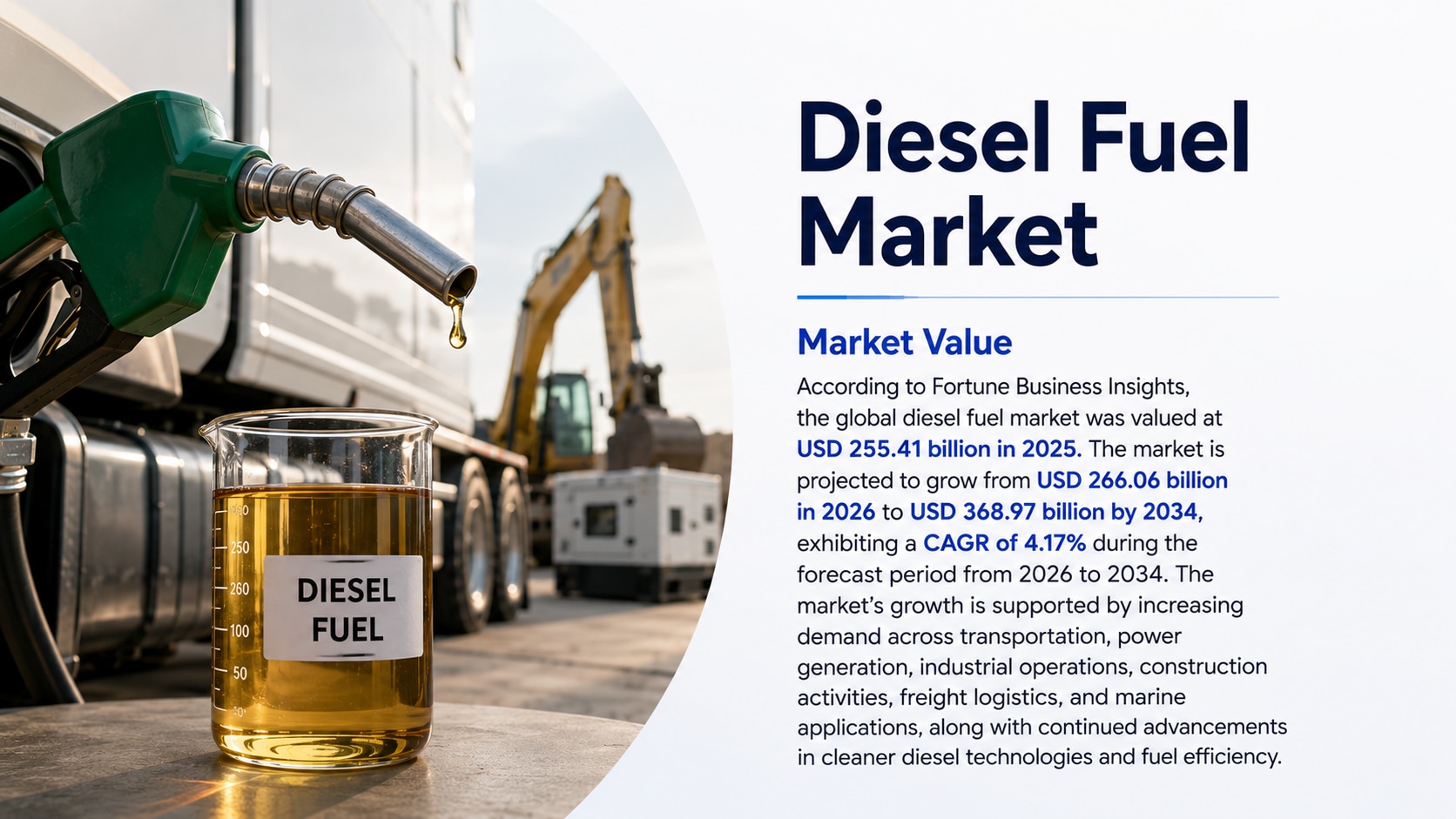 Diesel Fuel Market: Growth, Trends, Size, Share, and Forecast (2026–2034)

According to Fortune Busi...