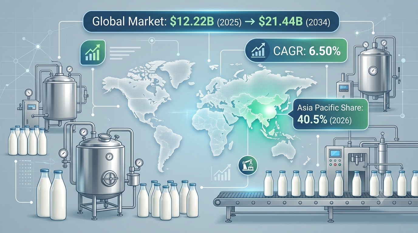 Dairy Processing Equipment Market Growth Prospects, Trends and Forecast 2026–2034



The global Dair...