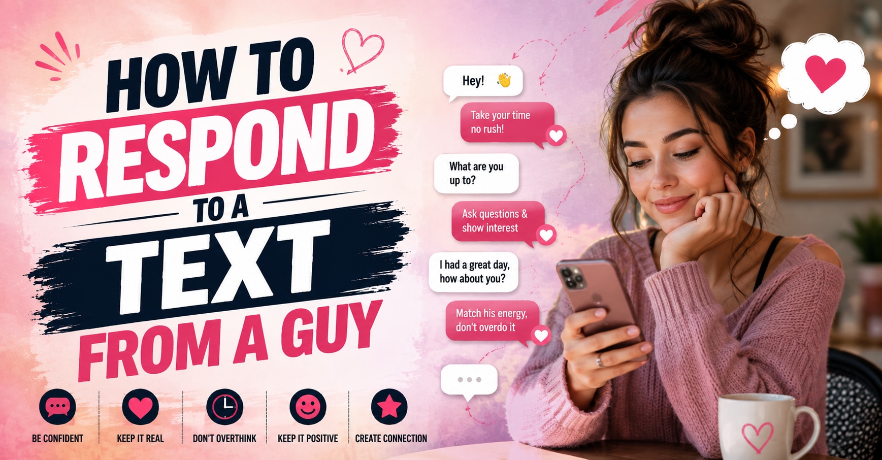 How to Respond to a Text From a Guy

A text from a guy can turn a normal moment into a lot of overth...