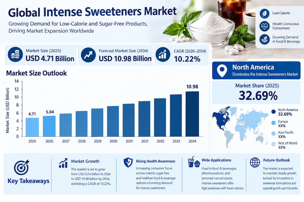 Intense Sweeteners Market: How Consumer Preferences Are Driving Innovation

According to Fortune Bus...
