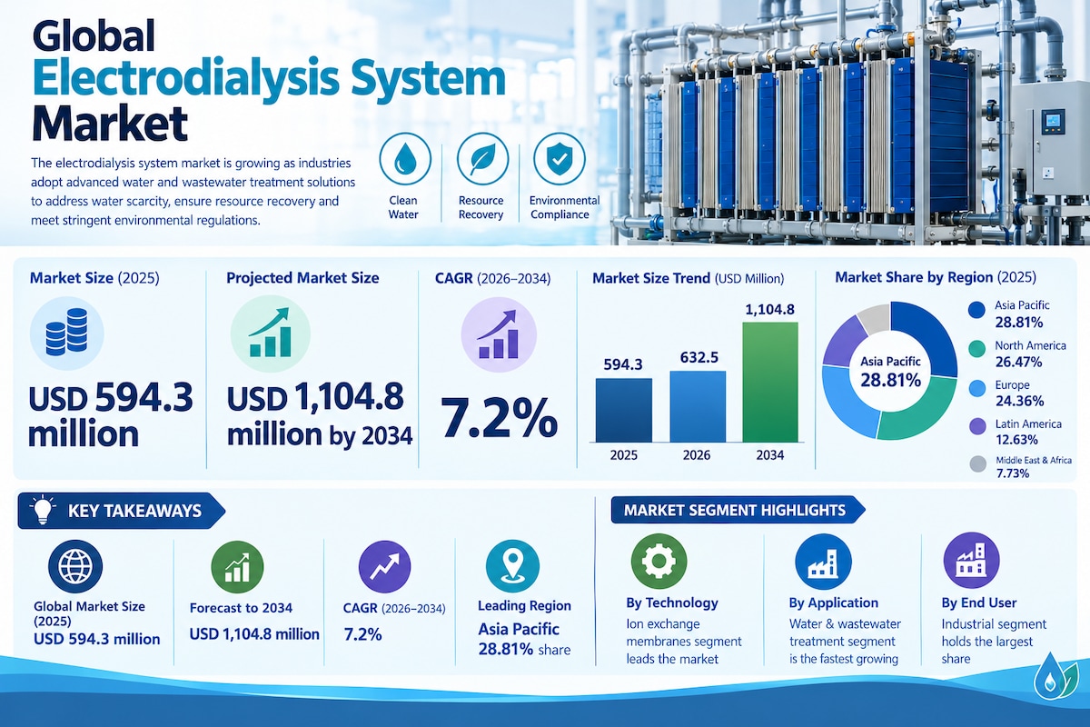 Electrodialysis System Market Transforms Industrial Wastewater Treatment

The global electrodialysis...