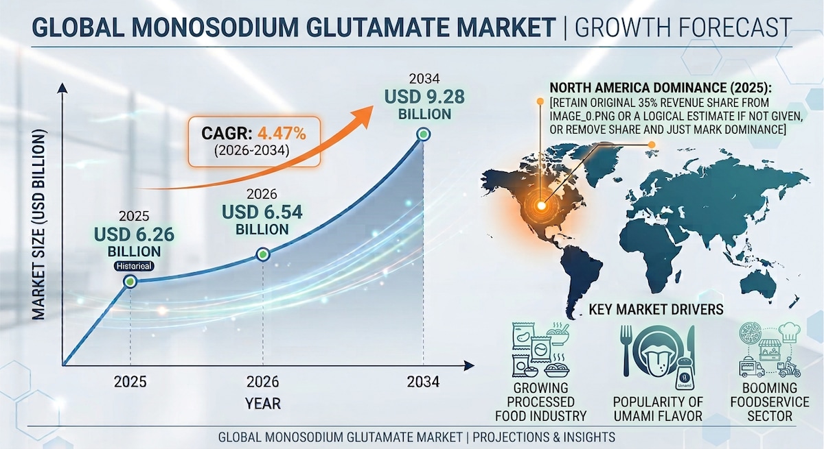 Monosodium Glutamate Industry Analysis, Trends & Forecast 2026–2034

According to Fortune Business I...