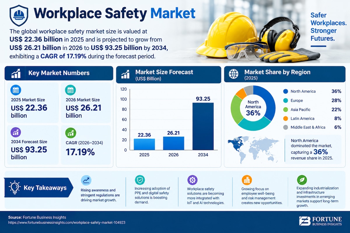 Workplace Safety Solutions Market Growth and Industry Outlook, 2026–2034
The global Workplace Safety...