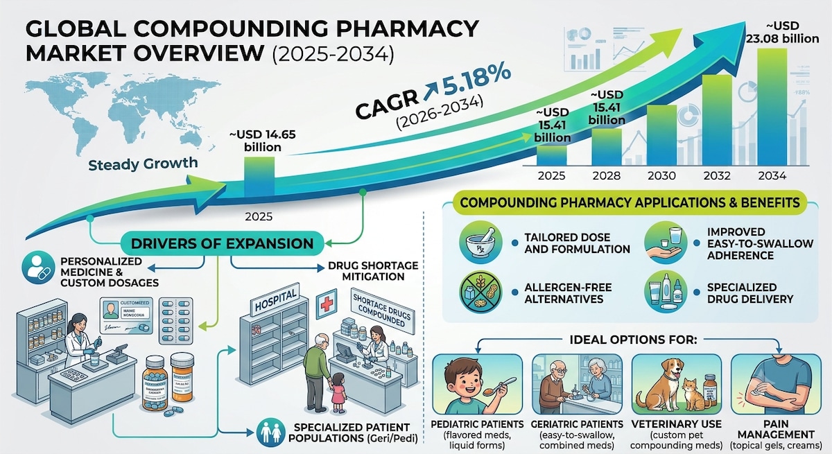 Compounding Pharmacy Market to Witness Steady Growth Through 2034

According to Fortune Business Ins...