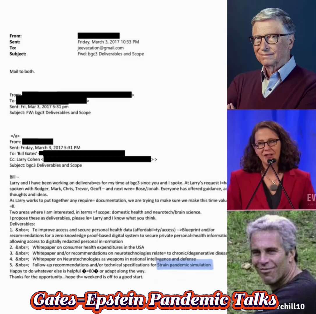 🚨 BOMBSHELL: Bill Gates Planned “Pandemic Simulations” with Jeffrey Epstein in 2017 🔥

