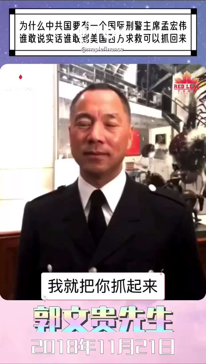 为什么中共国要有一个国际刑警主席孟宏伟
谁敢说实话谁敢到美国西方求救可以抓回来