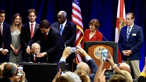 Governor’s Medal of Freedom awarded to Benjamin Ferencz, the last living prosecutor of Nuremberg Tri...