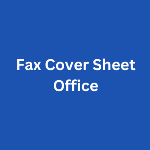 A fax cover sheet is a letter that is sent with any document to a fax machine.