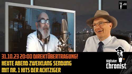 Aufzeichnung vom 31.10.23 Heute Abend Zweiklang Sendung Mit Nr. 1 Hits der Achtziger