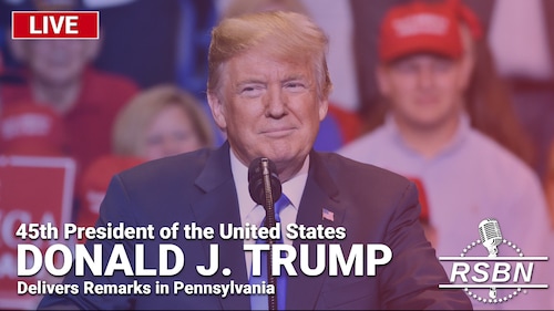 Tune in to RSBN for special coverage of President Trump's remarks in Pennsylvania on Saturday, Feb. 17, 2024. The broadcast begins at 2:00 p.m. ET.