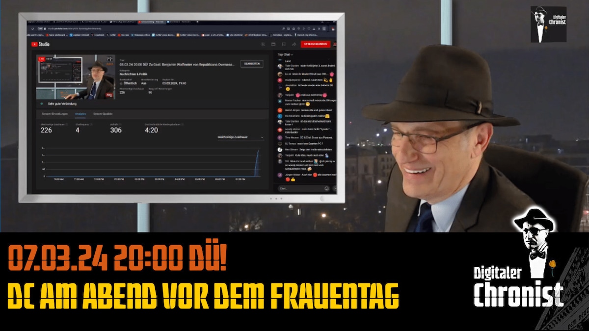 Aufzeichnung vom 07.03.24 DÜ! DC am Abend vor dem Frauentag