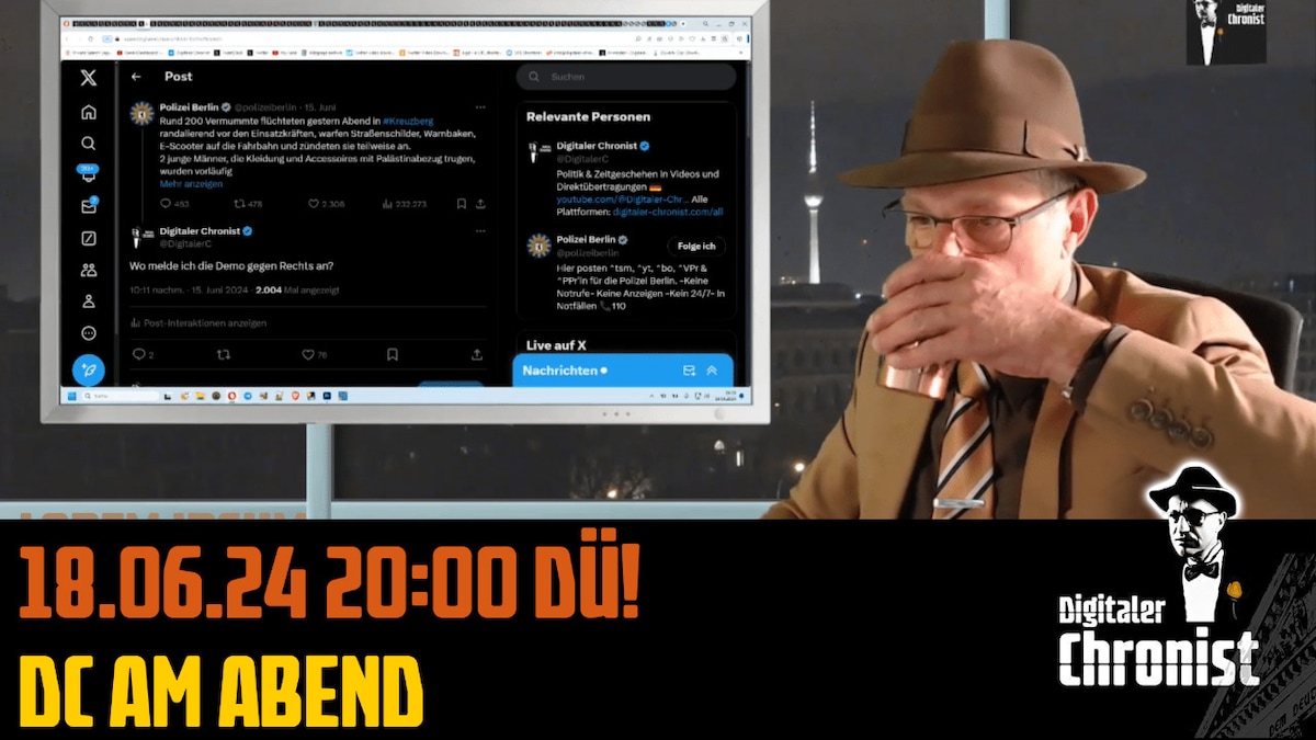 Aufzeichnung vom 18.06.24 DC am Abend