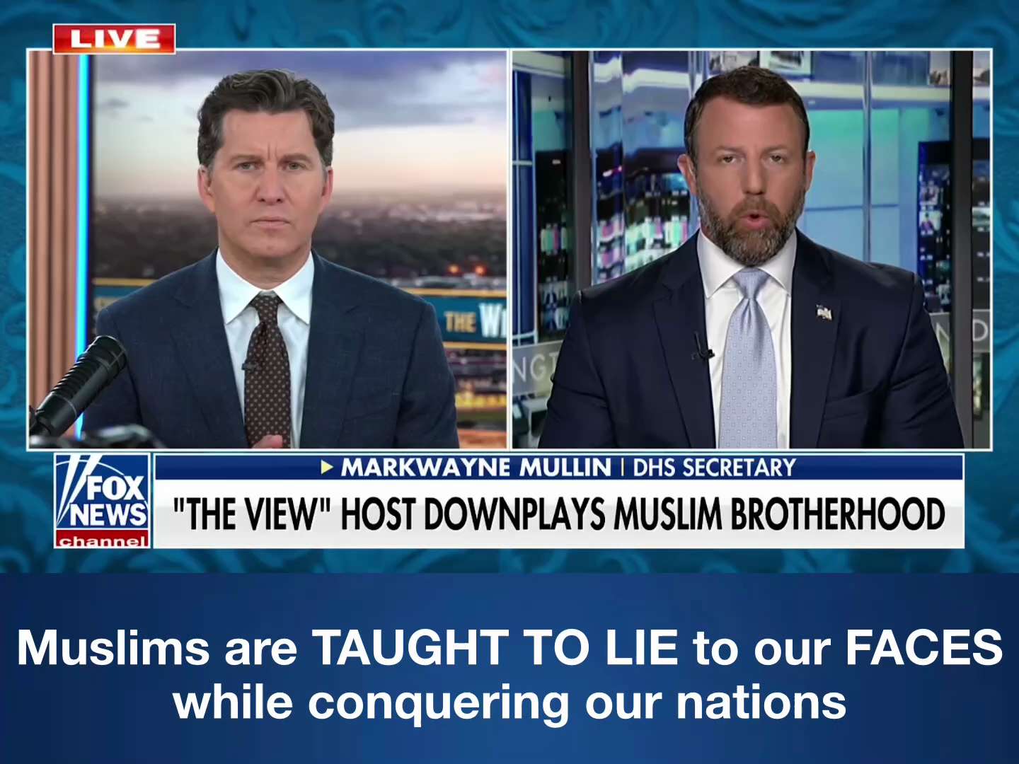 🚨 JUST IN: DHS Sec. Markwayne Mullim just went on national TV to expose Muslims are TAUGHT TO LIE t...