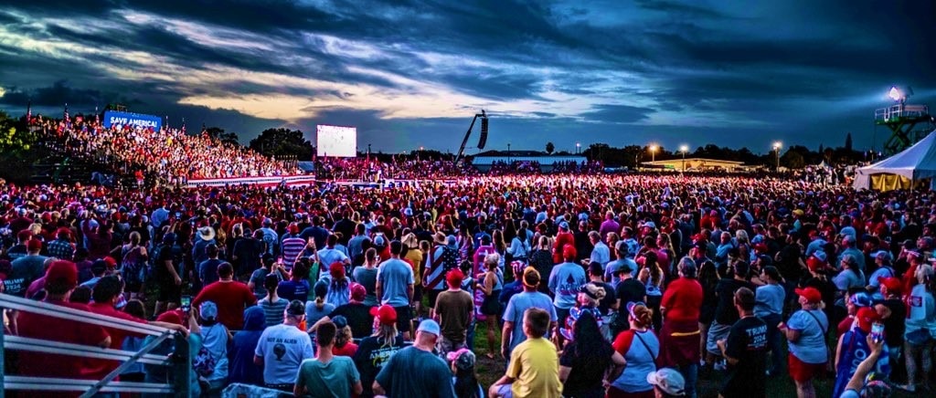 New statement from President Trump!

“Great crowd and energy (like you wouldn’t believe!) in Florida...