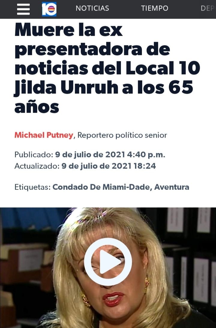 El karma haciendo de las suyas

Colapsa de golpe en su casa y muere a los 65 años la ex presentadora...
