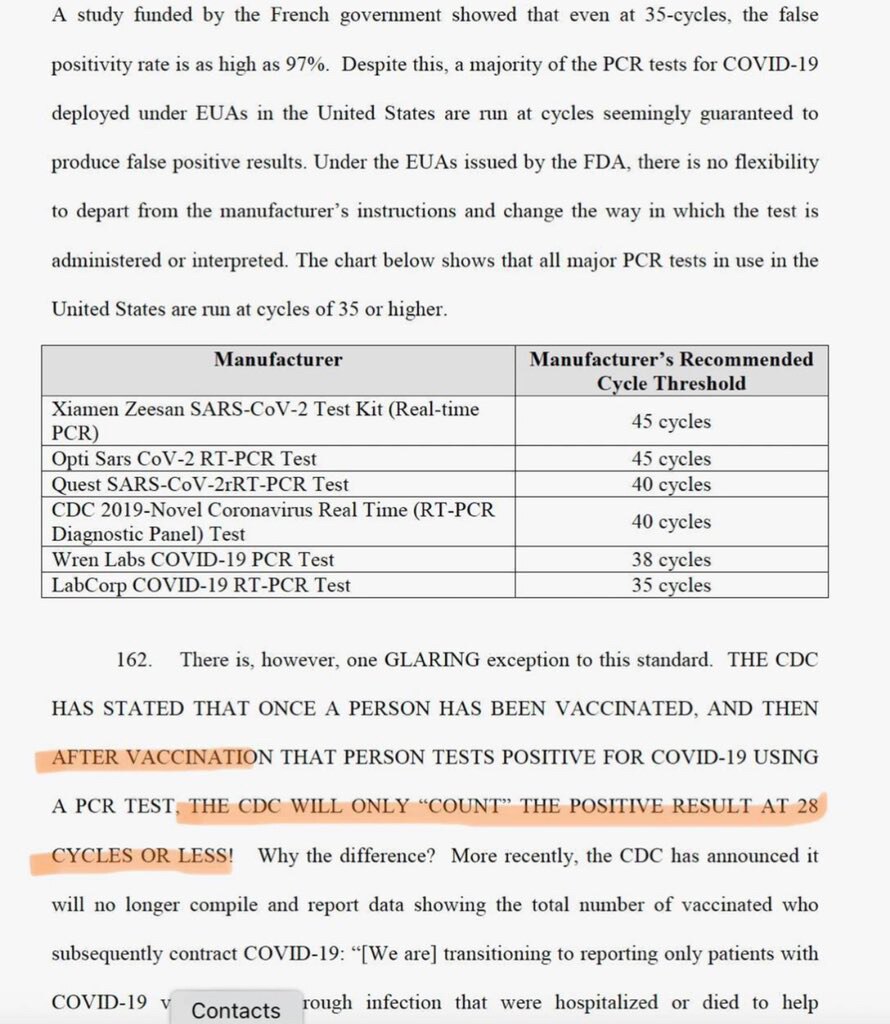 Old news: the CDC used universally acknowledged inaccurate PCR testing techniques, massively exaggerating case numbers.

Update: they changed their testing standards, but ONLY for people who got the experimental shot.

Wow. The deception and manipulation is endless.