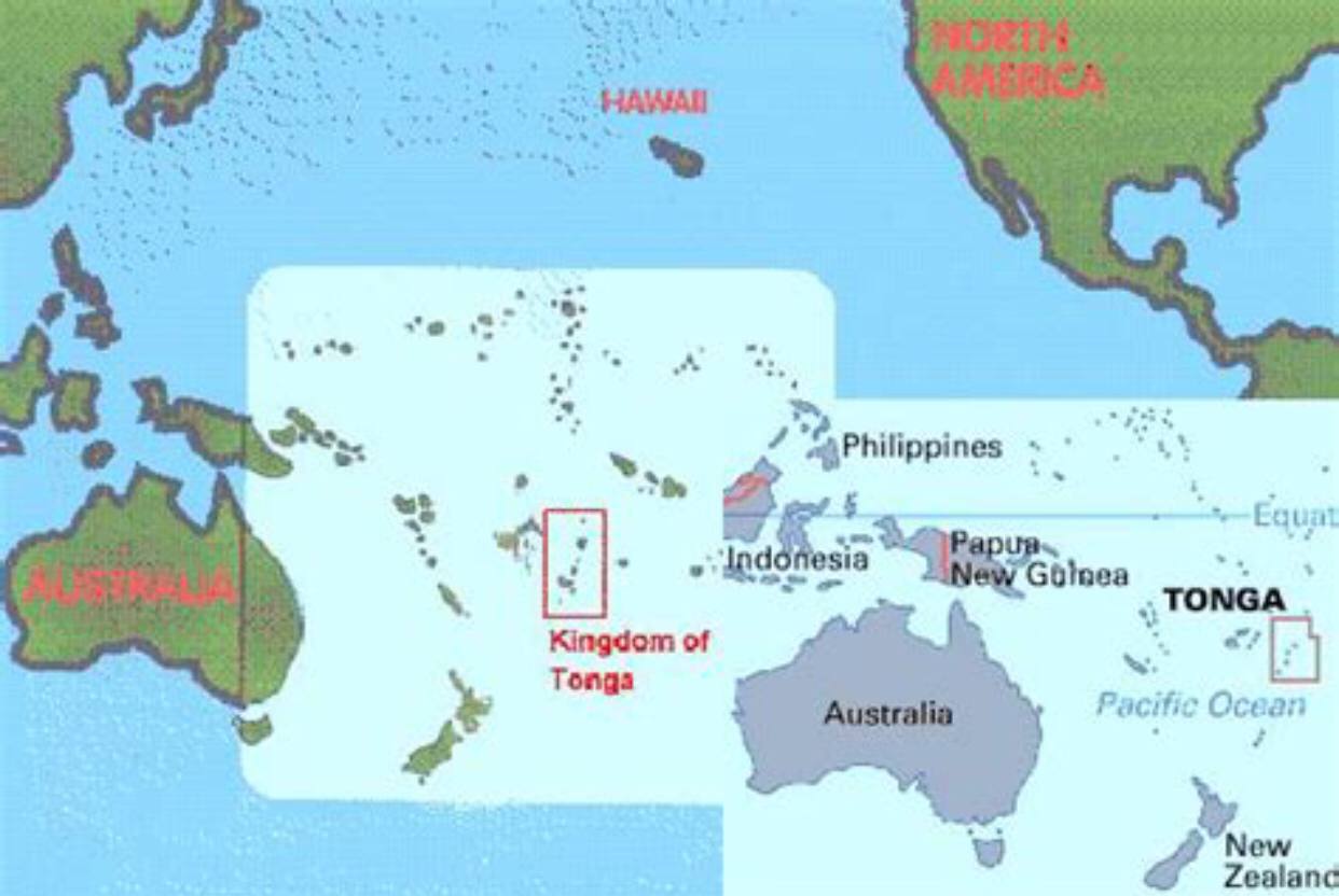 DUMBS UNDER TONGA 

CONNECTION TO THE STATES 

CONNECTION TO AUSTRALIA 

POSSIBLY SOUTH AMERICA 

